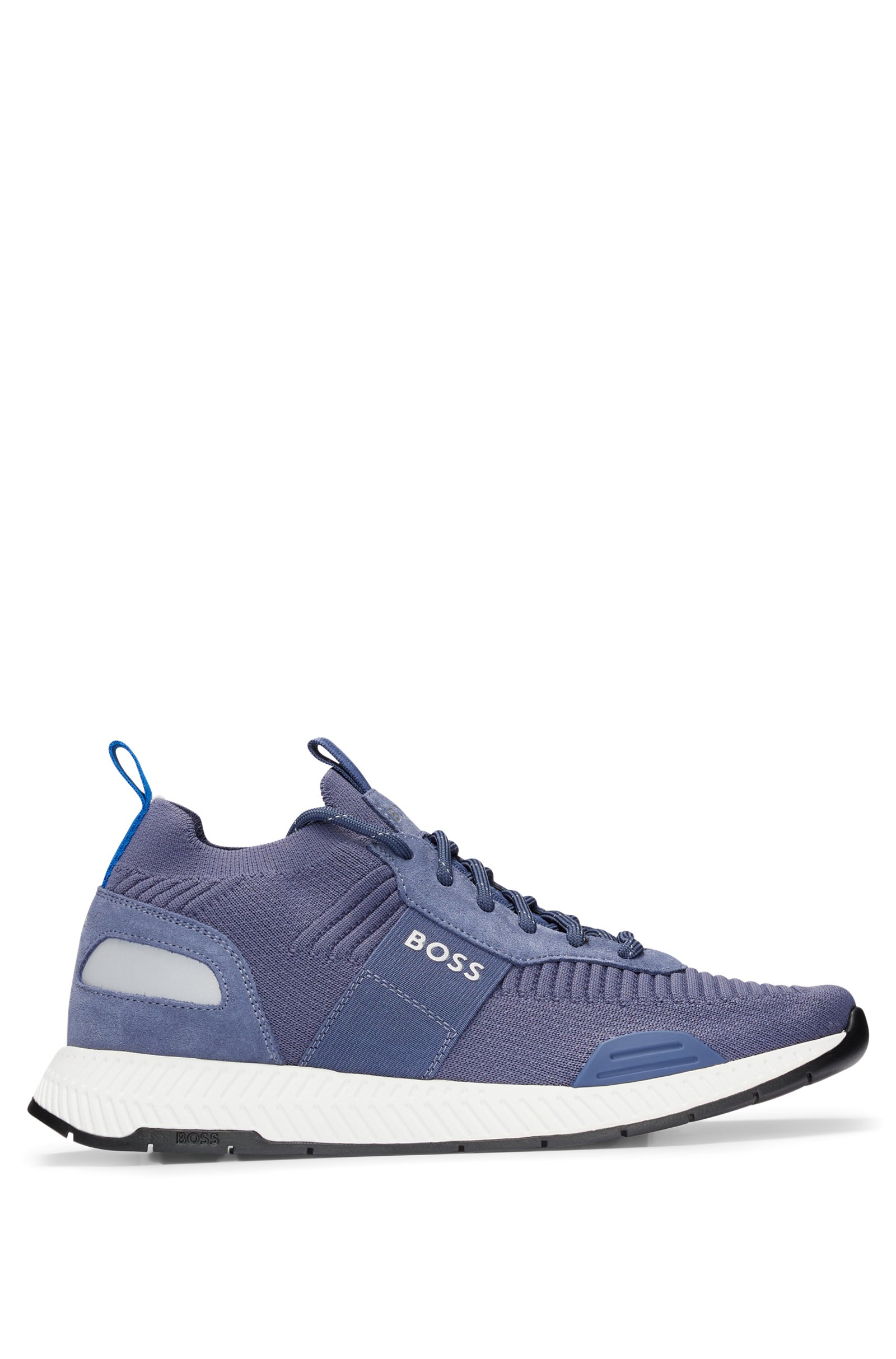 HUGO BOSS (SOCK TRAINERS WITH SUEDE TRIMS)